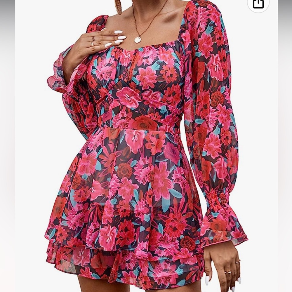 Woman’s floral romper size L